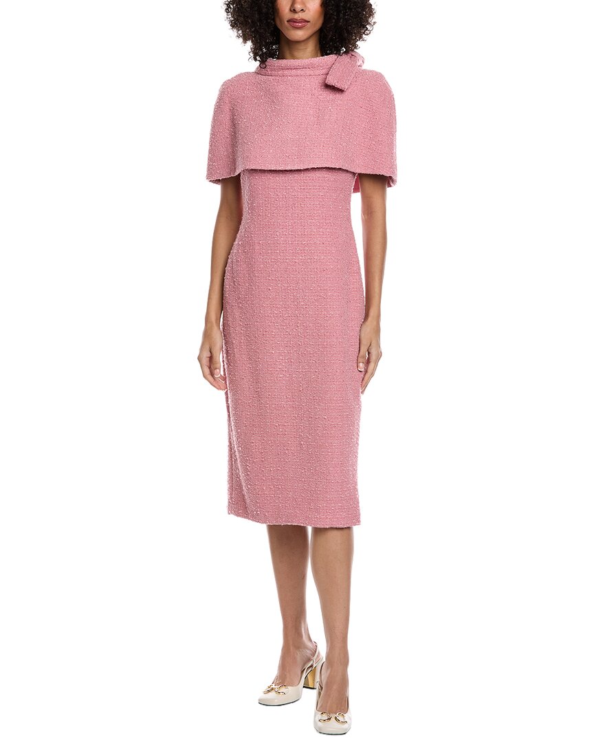 slim fit dress slacks Mia Pleated High Neck High Low Maxi Dress by Jewel Badgley Mischka main image 1