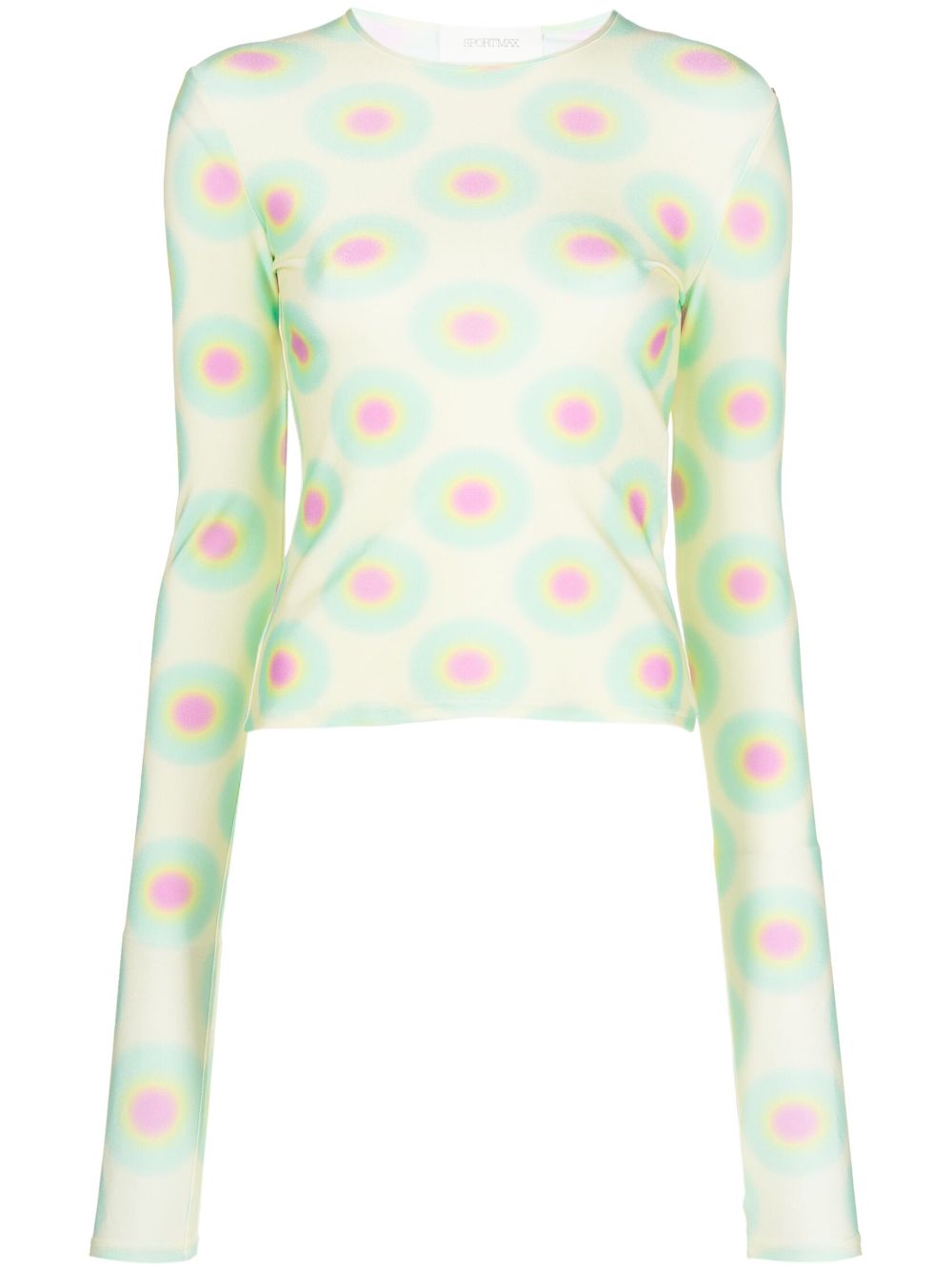 Graphic-print crew-neck T-shirt - Yellow
