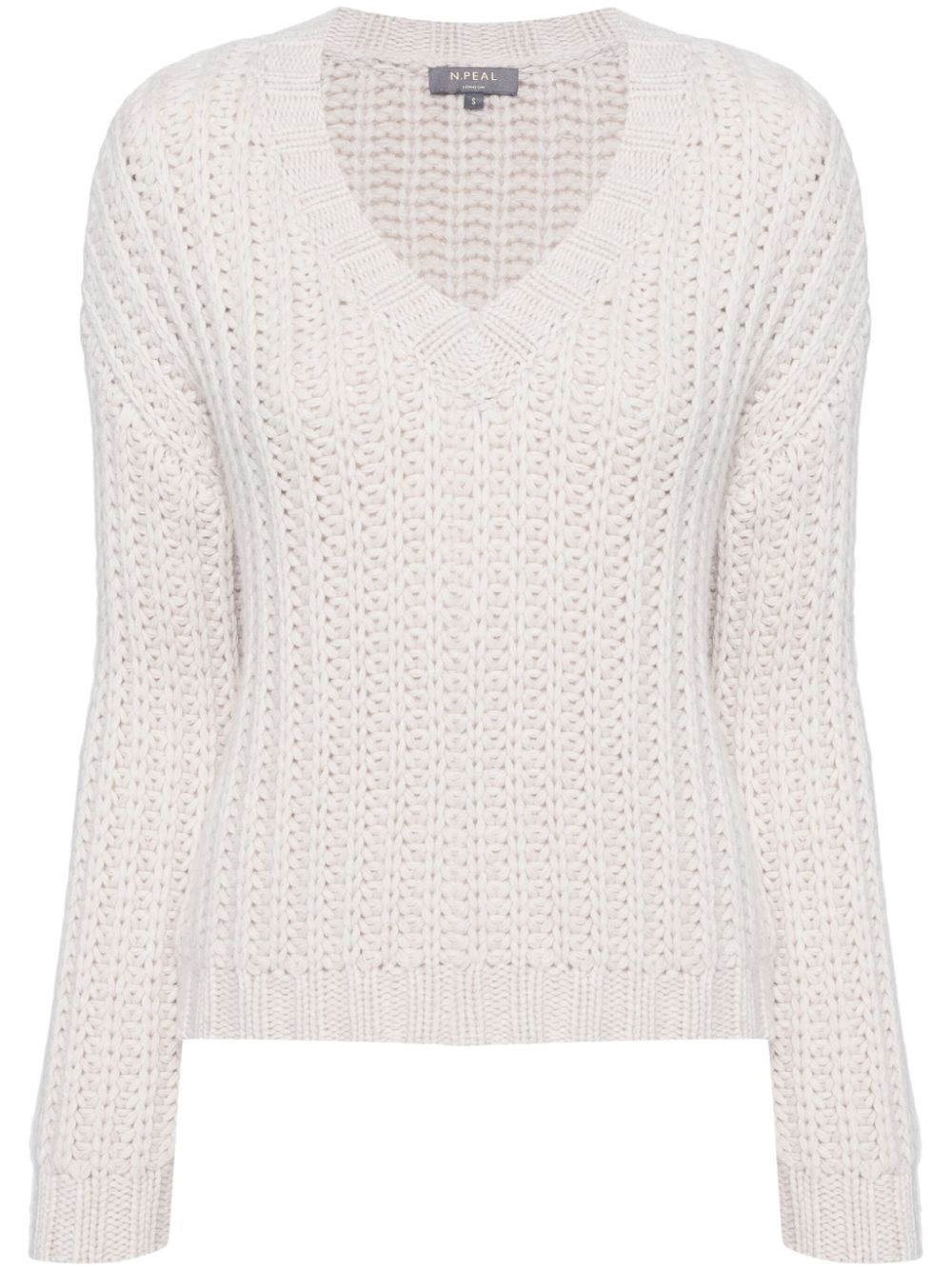 Chunky-knitted jumper - Neutrals