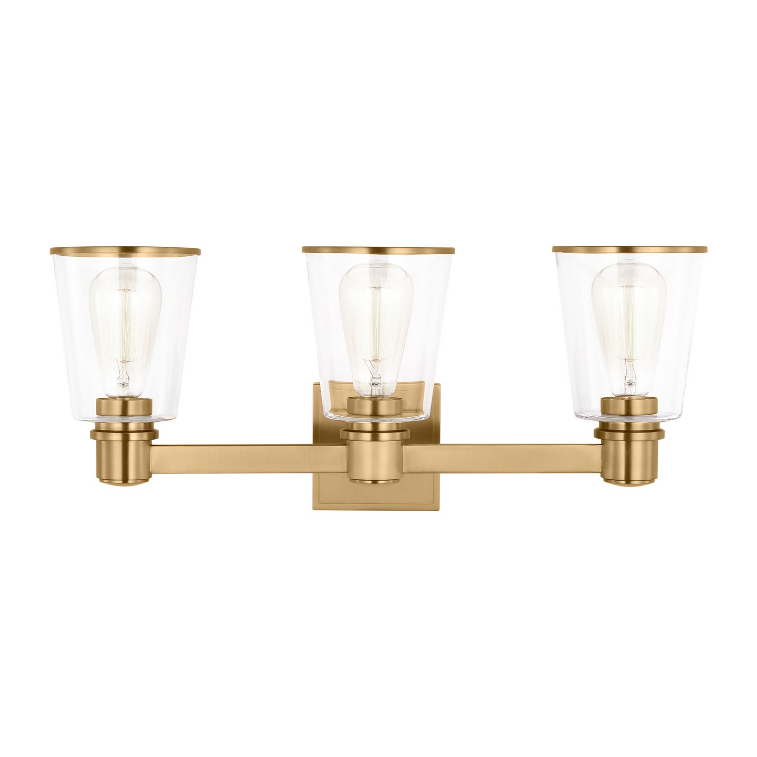 Alessa 3-Light Bathroom Vanity Light in Burnished Bra