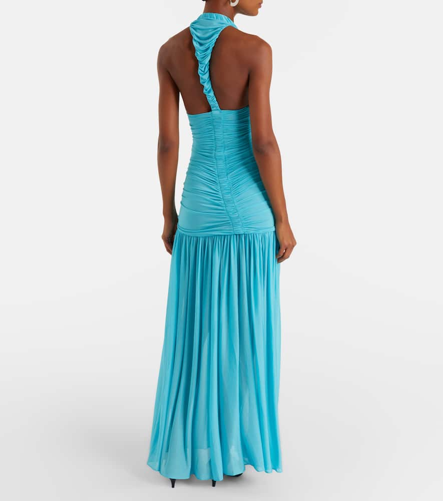 Orion ruched jersey maxi dress
