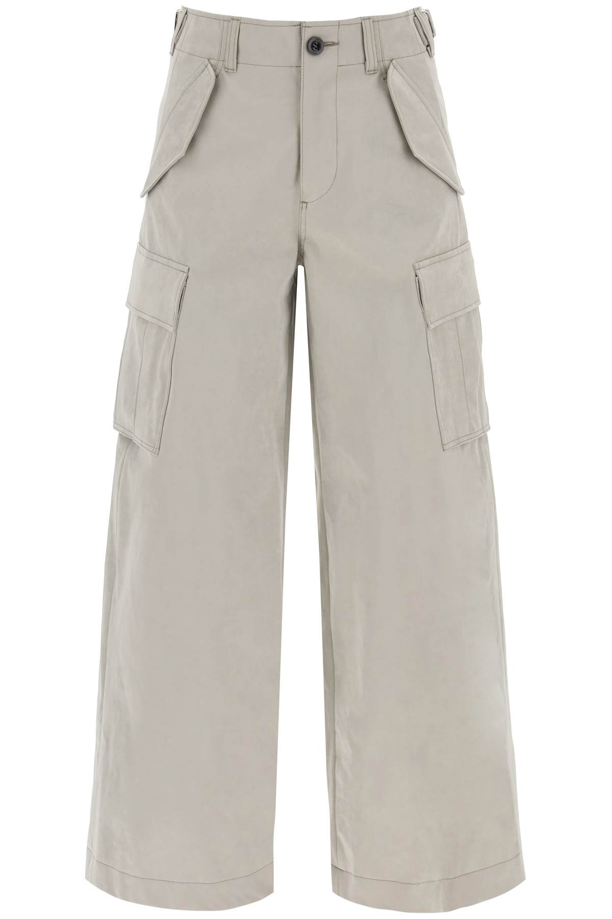 Peach Skin Technical Cargo Pants