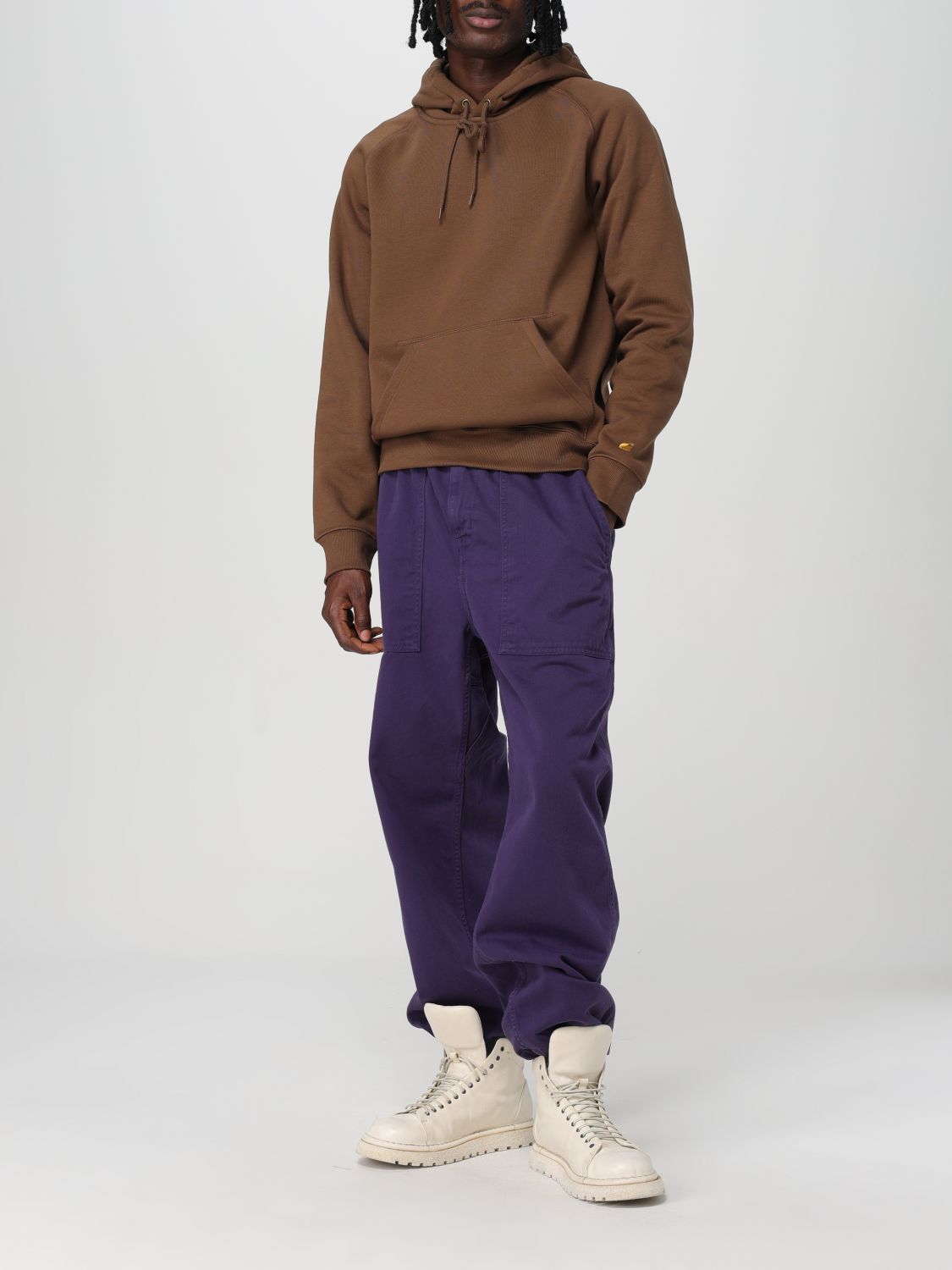 Sweatshirt Men color Brown