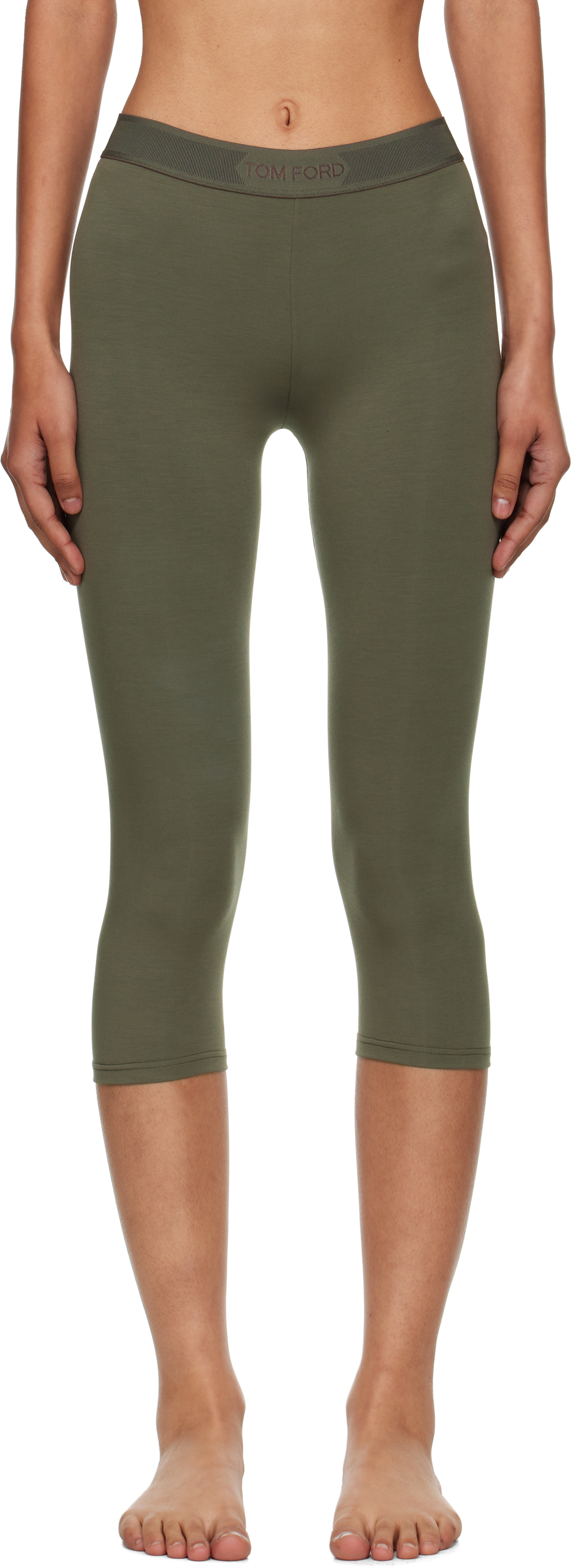 Khaki Modal Yoga Leggings