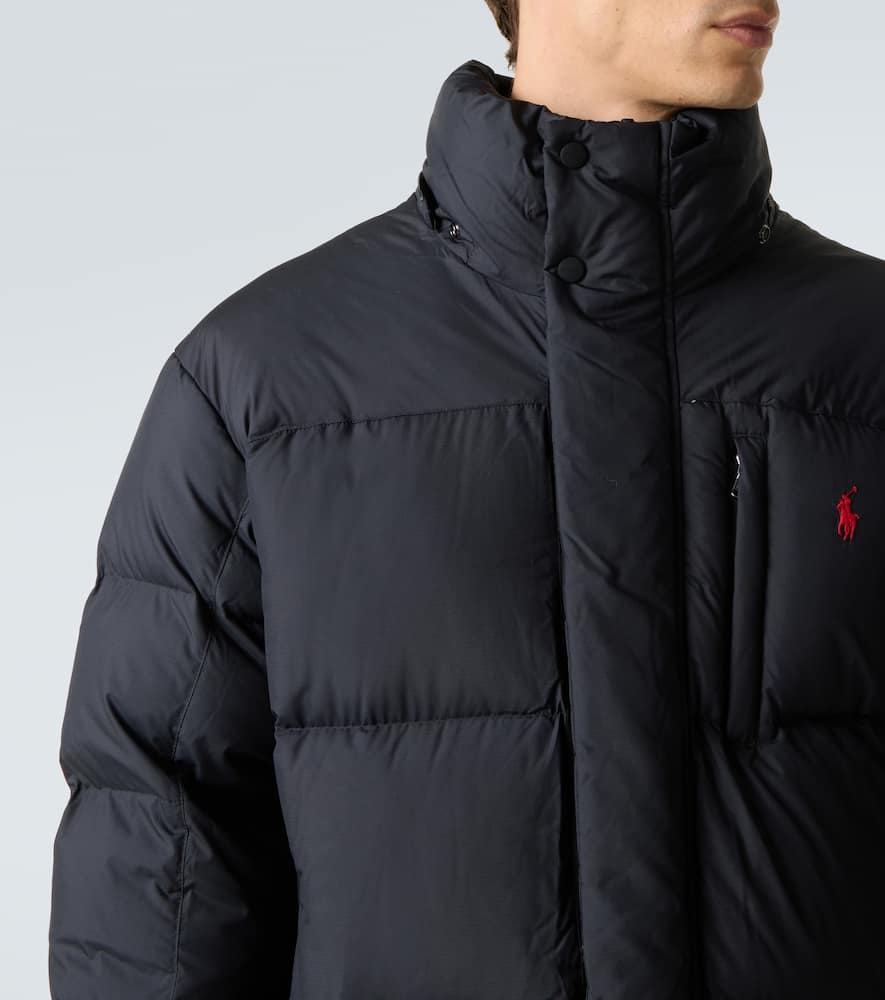 Quilted down coat