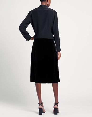 Woman Midi skirt Black Size 8 Viscose, Silk