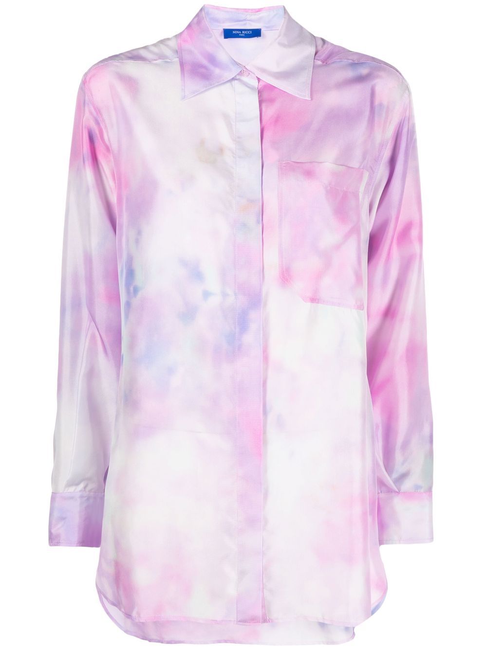 Tie-dye print blouse - Pink