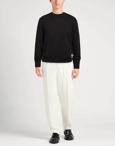 Man Sweatshirt Black Size L Cotton