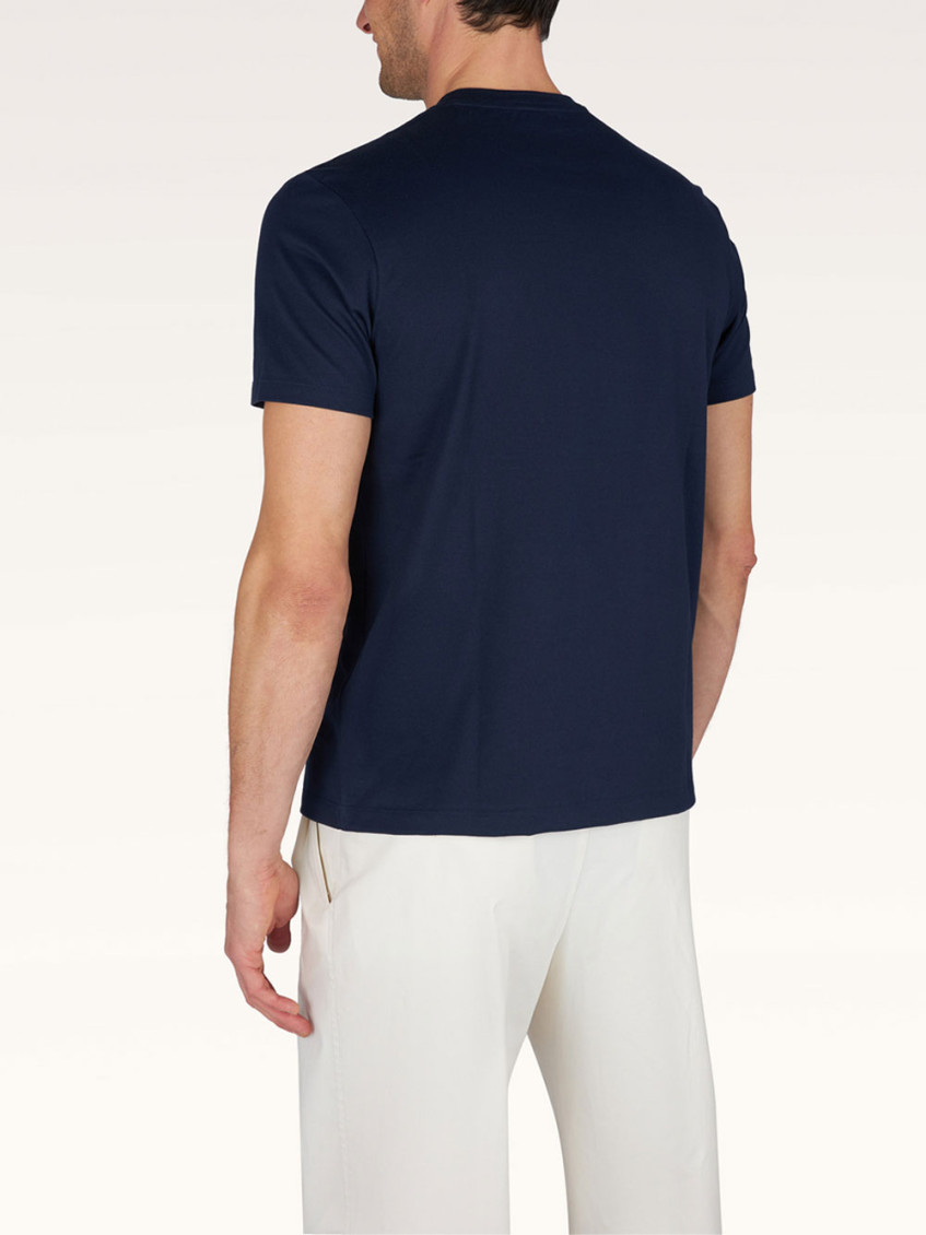 Paul & Shark - embroidered cotton jersey crew neck t shirt