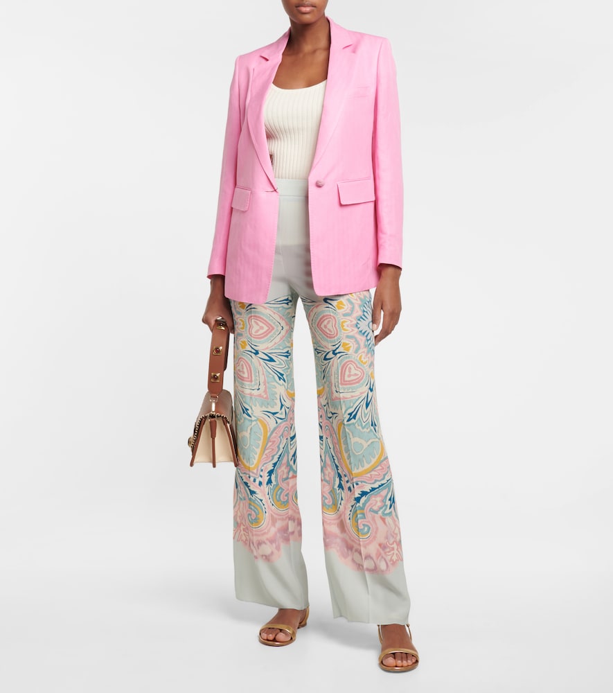 Etro Silk and linen blazer