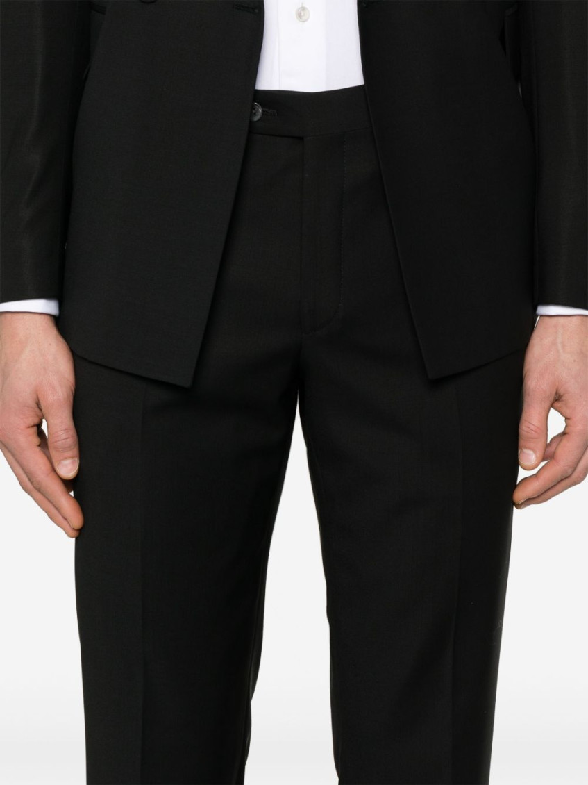 Black Double-breasted Suit
