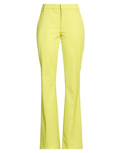 Woman Pants Lime green Size 27 Virgin Wool, Elastane