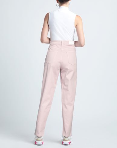 Woman Pants Light pink Size 24 Cotton, Elastane