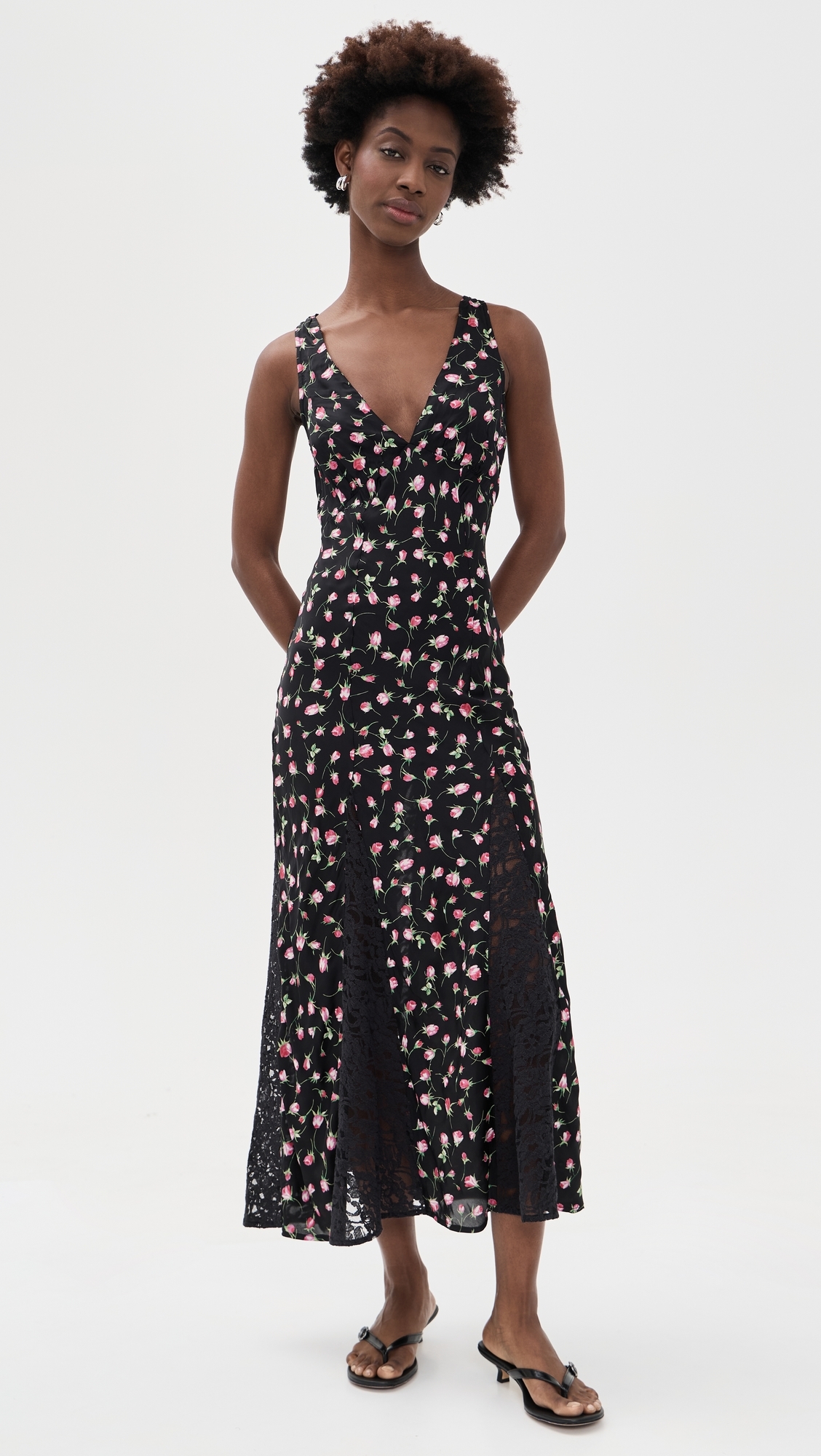 Genevieve Midi Dress Rose