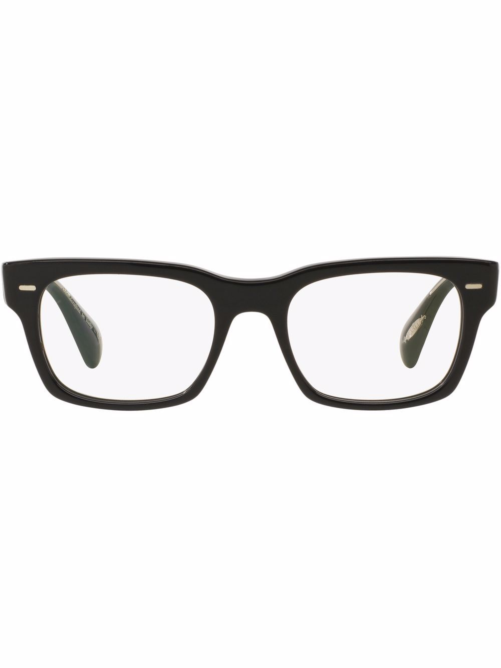 Ryce rectangle-frame glasses - White
