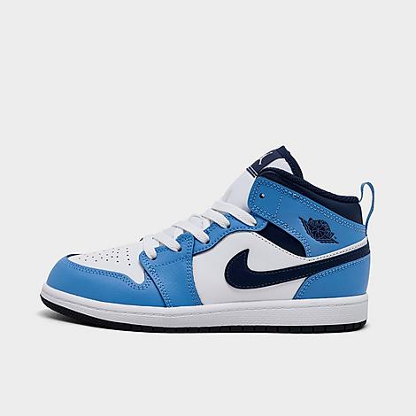Little Kids Air Retro 1 Mid Casual Shoes in Midnight Navy/University Blue