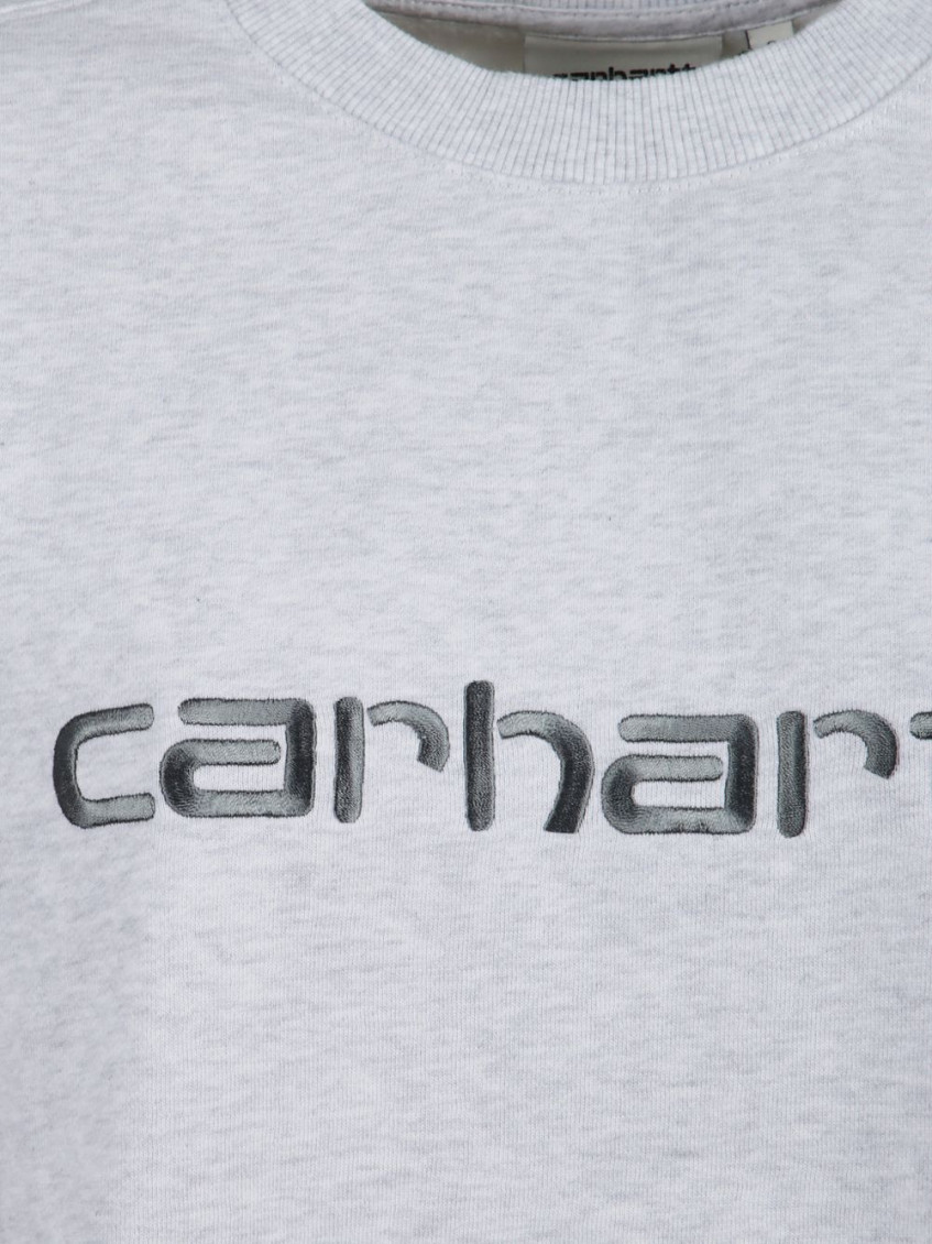 Grey Crew Neck Logo Sweatshirt