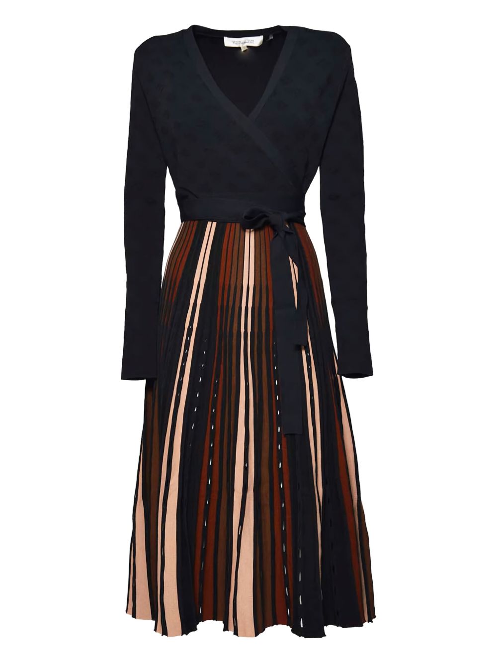 V-neck dress - Brown