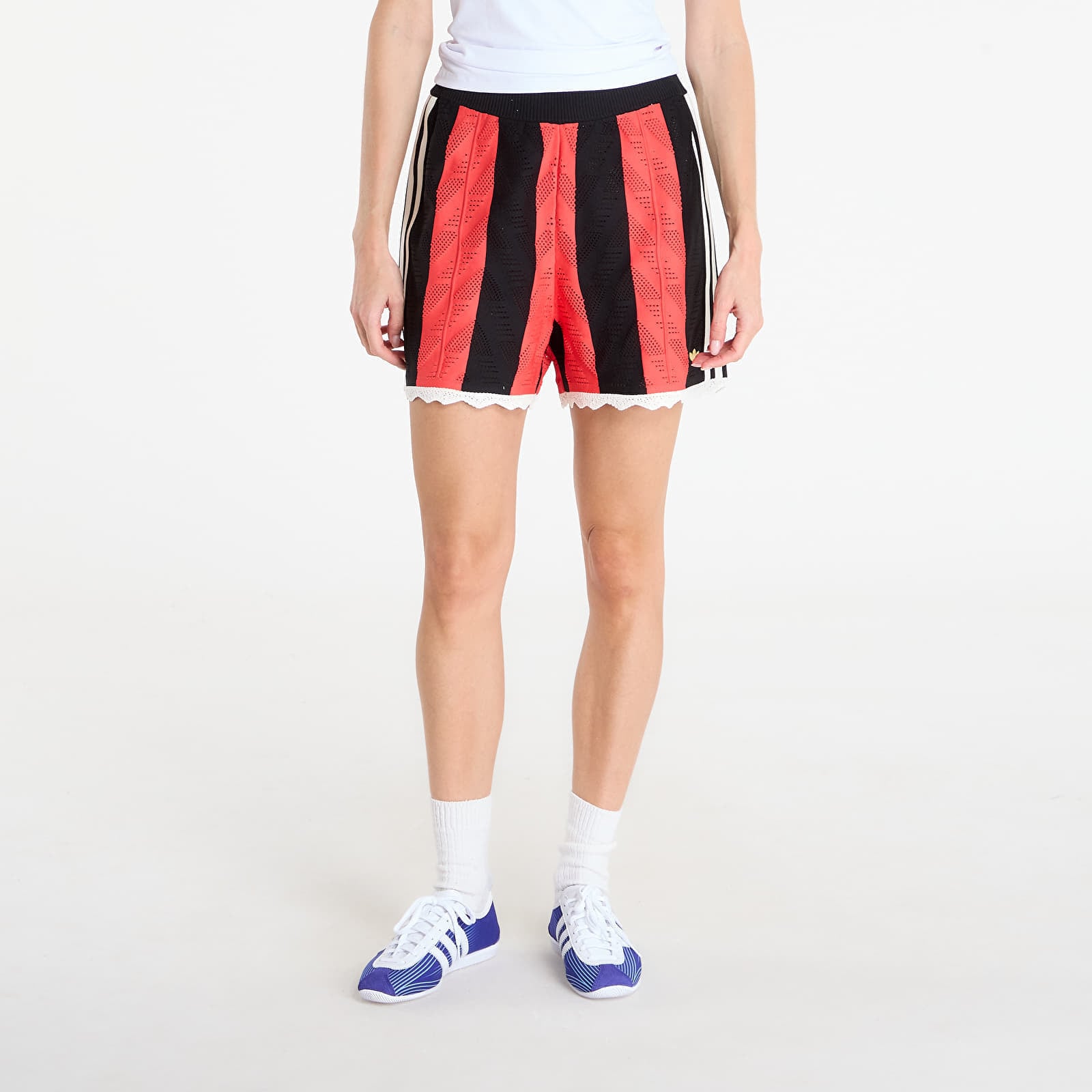 Shorts adidas Firebird Loose Shorts Black/ Semi Lucid Red