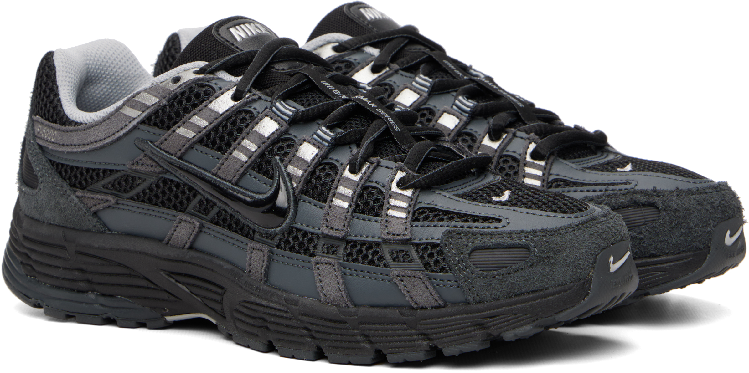 Black P-6000 Suede Sneakers