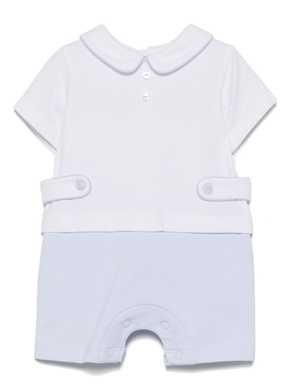 Peter Pan-collar rompers - White