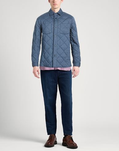 Man Jacket Azure Size M Cotton