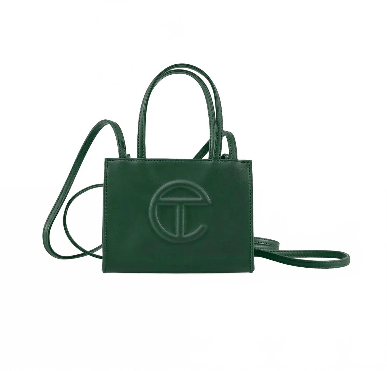 Small Shopping Tote Bag In Dark Olive