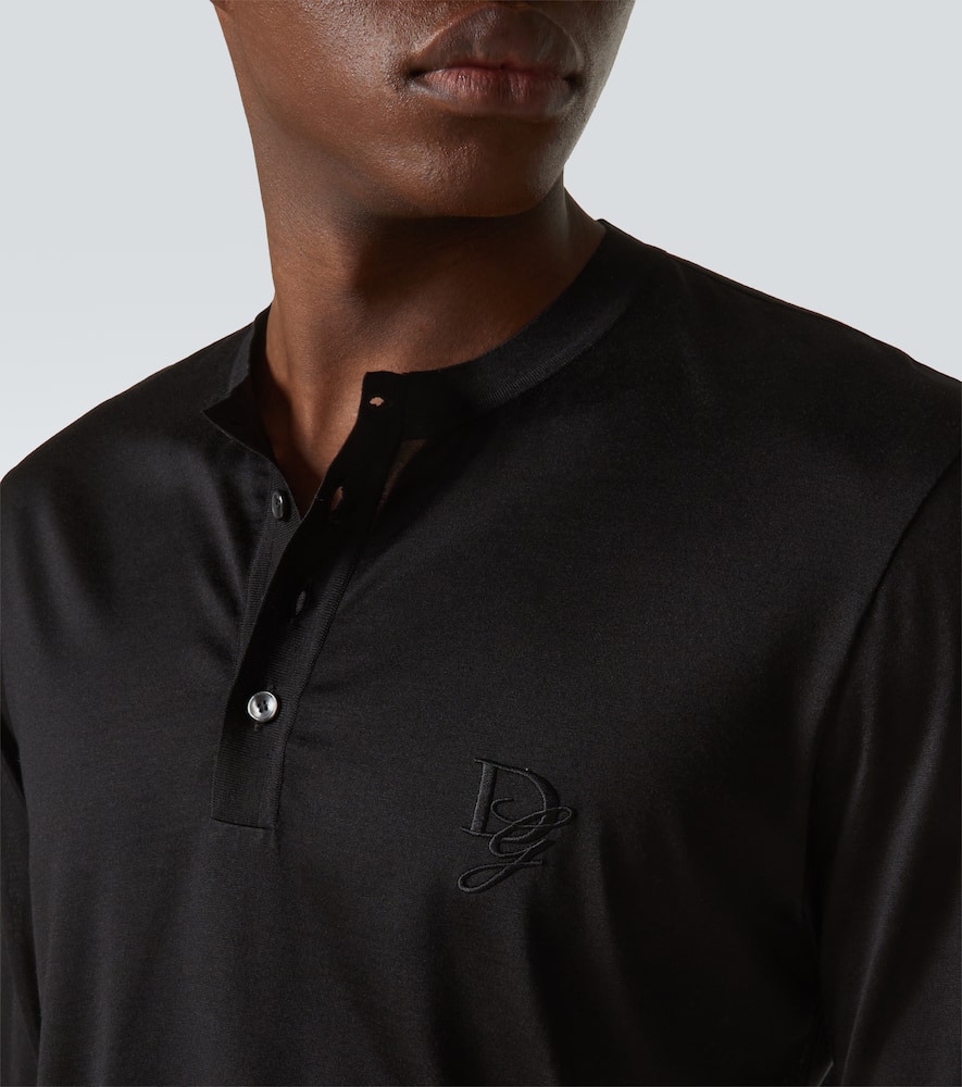 Silk Henley shirt