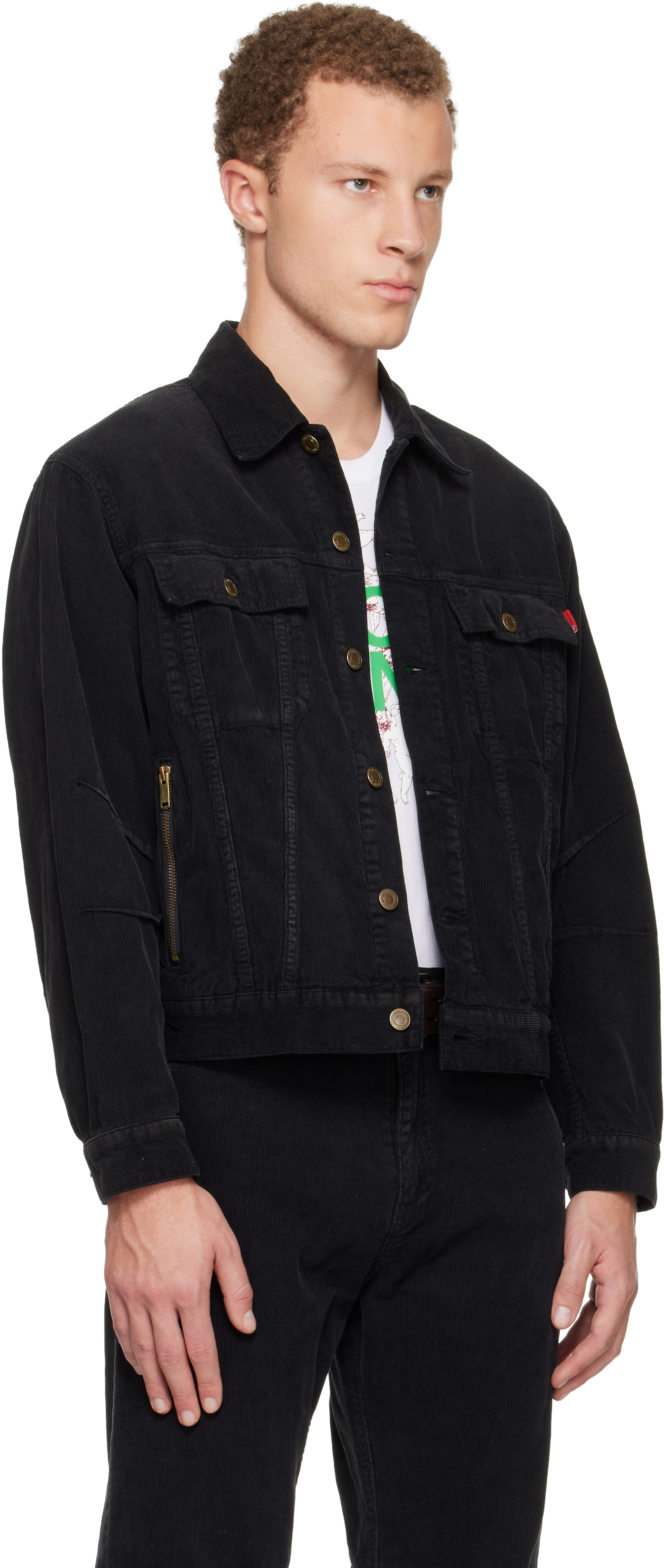 Black UC2E4209-1 Denim Jacket