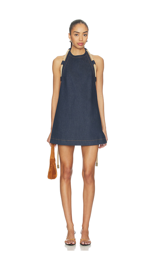 Monse Rope A-line Mini Dress in Blue. 0. Also