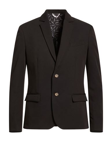 Man Blazer Black Size M Polyester, Viscose, Elastane