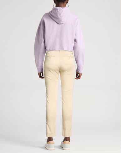 Woman Pants Ivory Size 12 Cotton, Polyester, Elastane