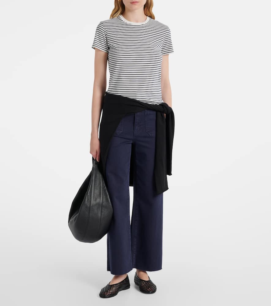 Frame Anchor high-rise ankle wide-leg jeans