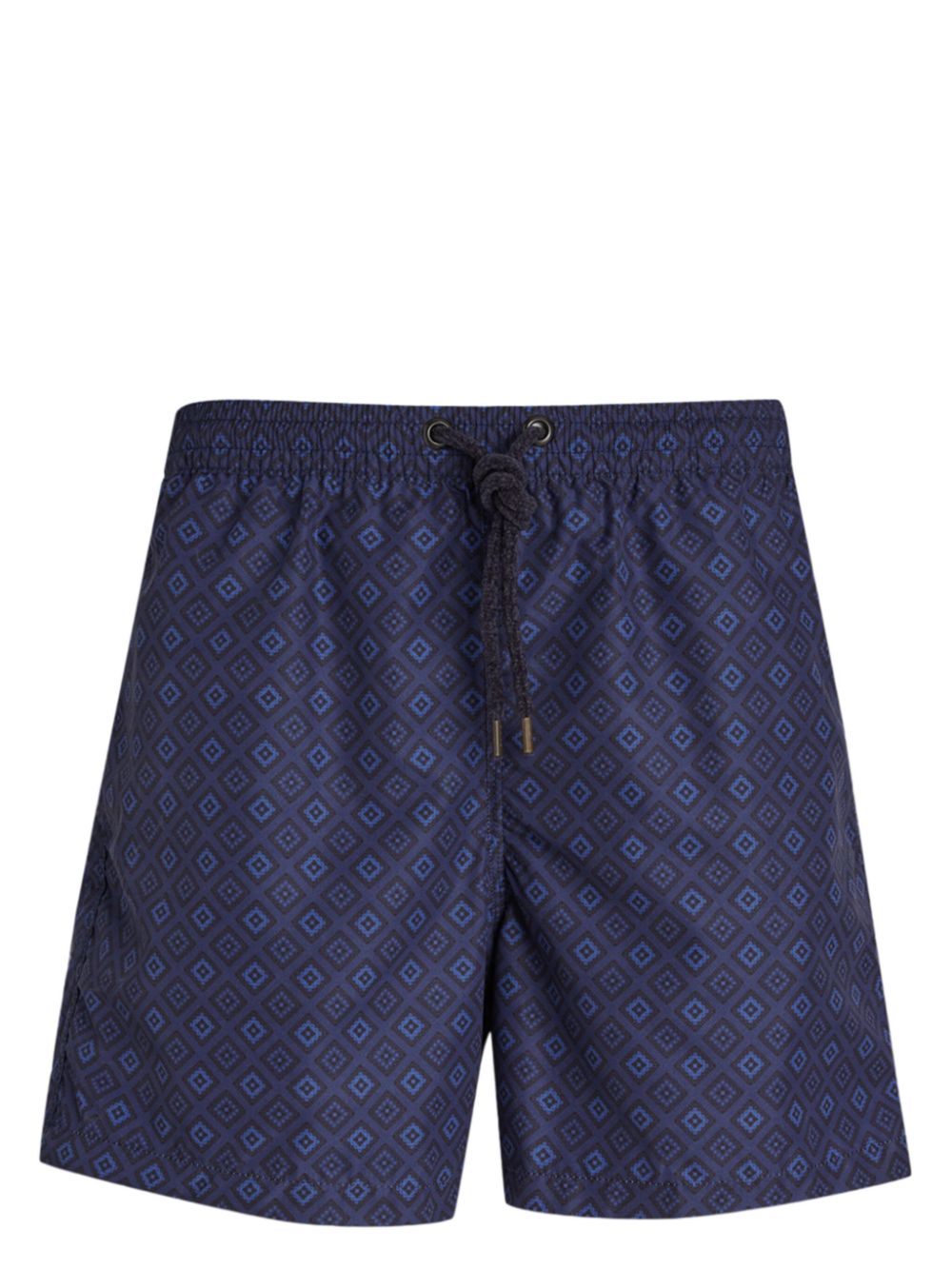 Geometric-print swim shorts - Blue