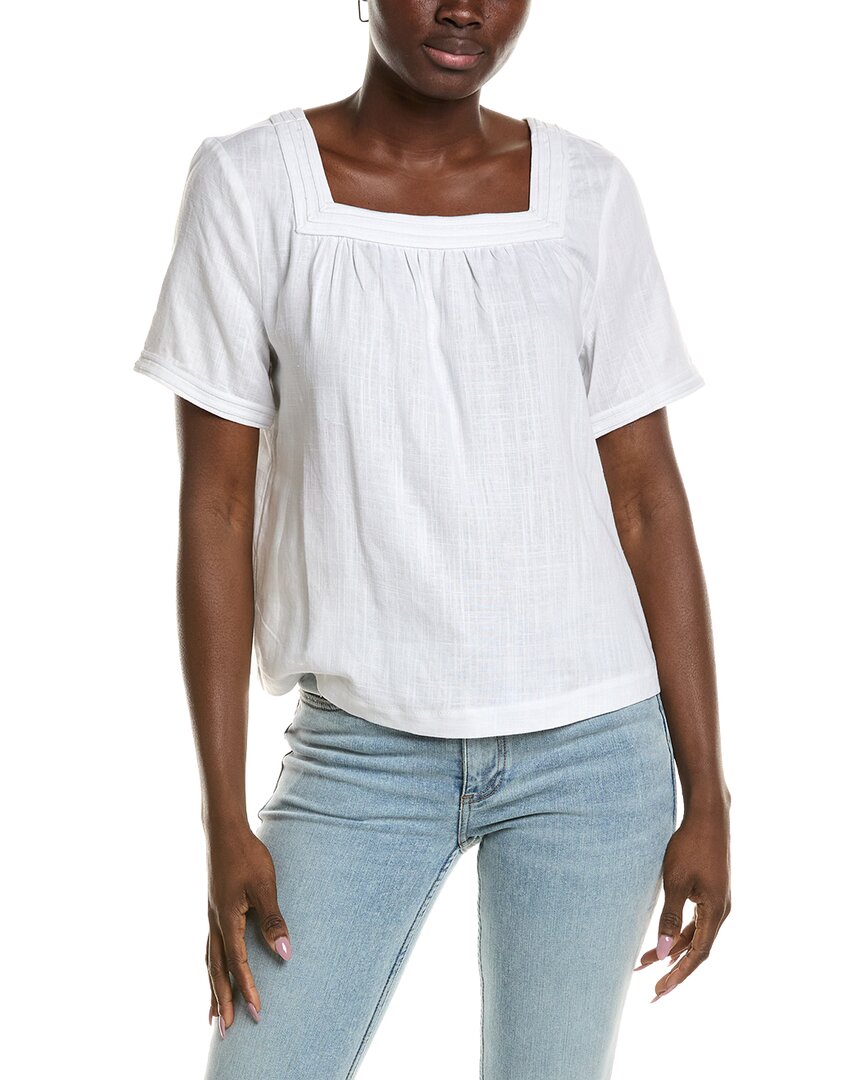 Linen-Blend Blouse