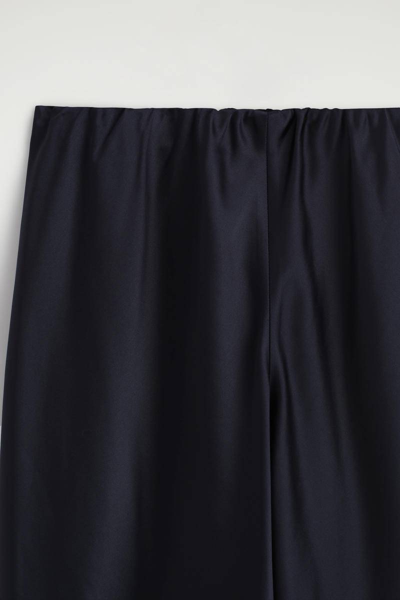 Satin Wide-Leg Pants