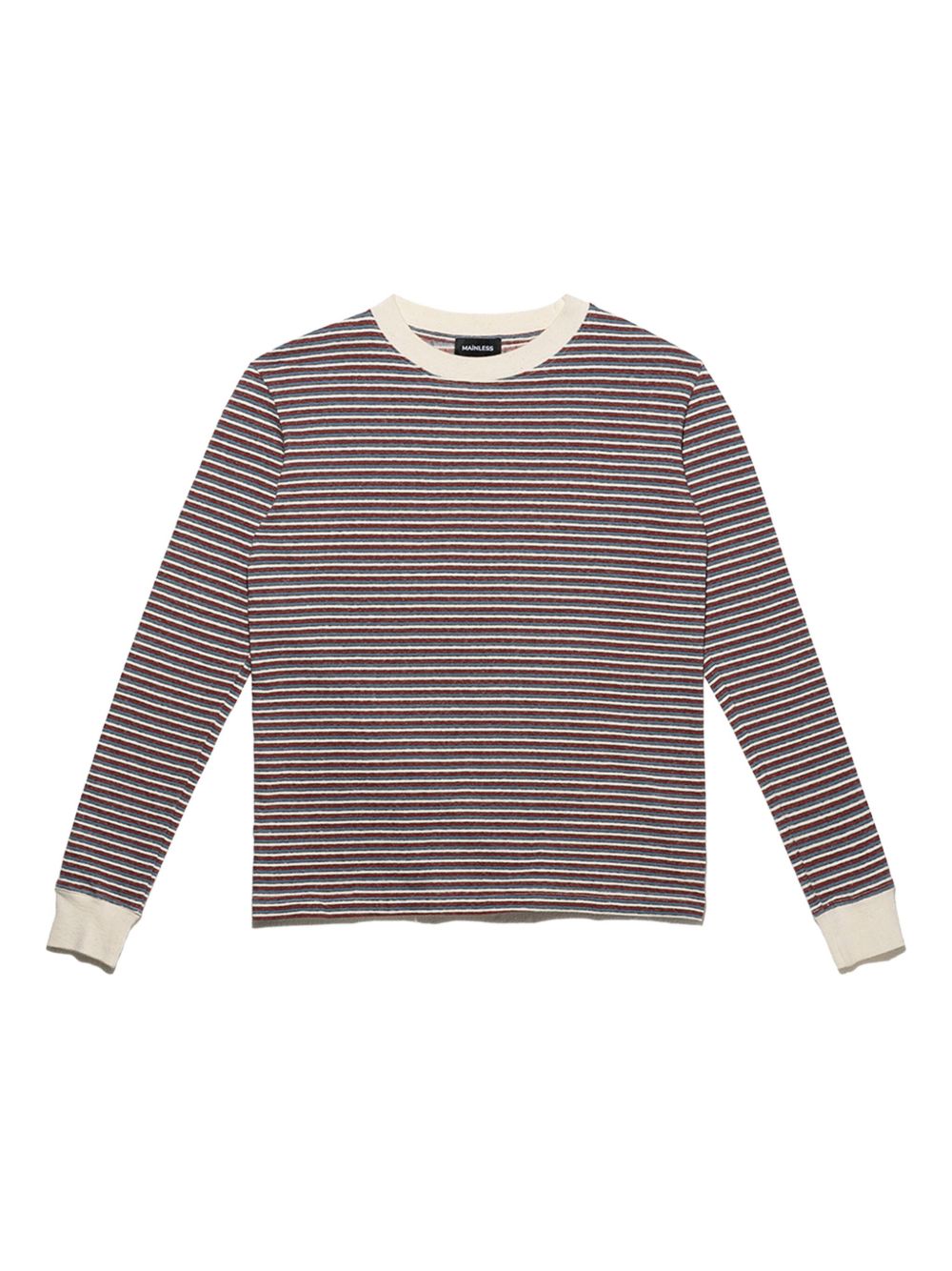 Striped long-sleeve top - Neutrals