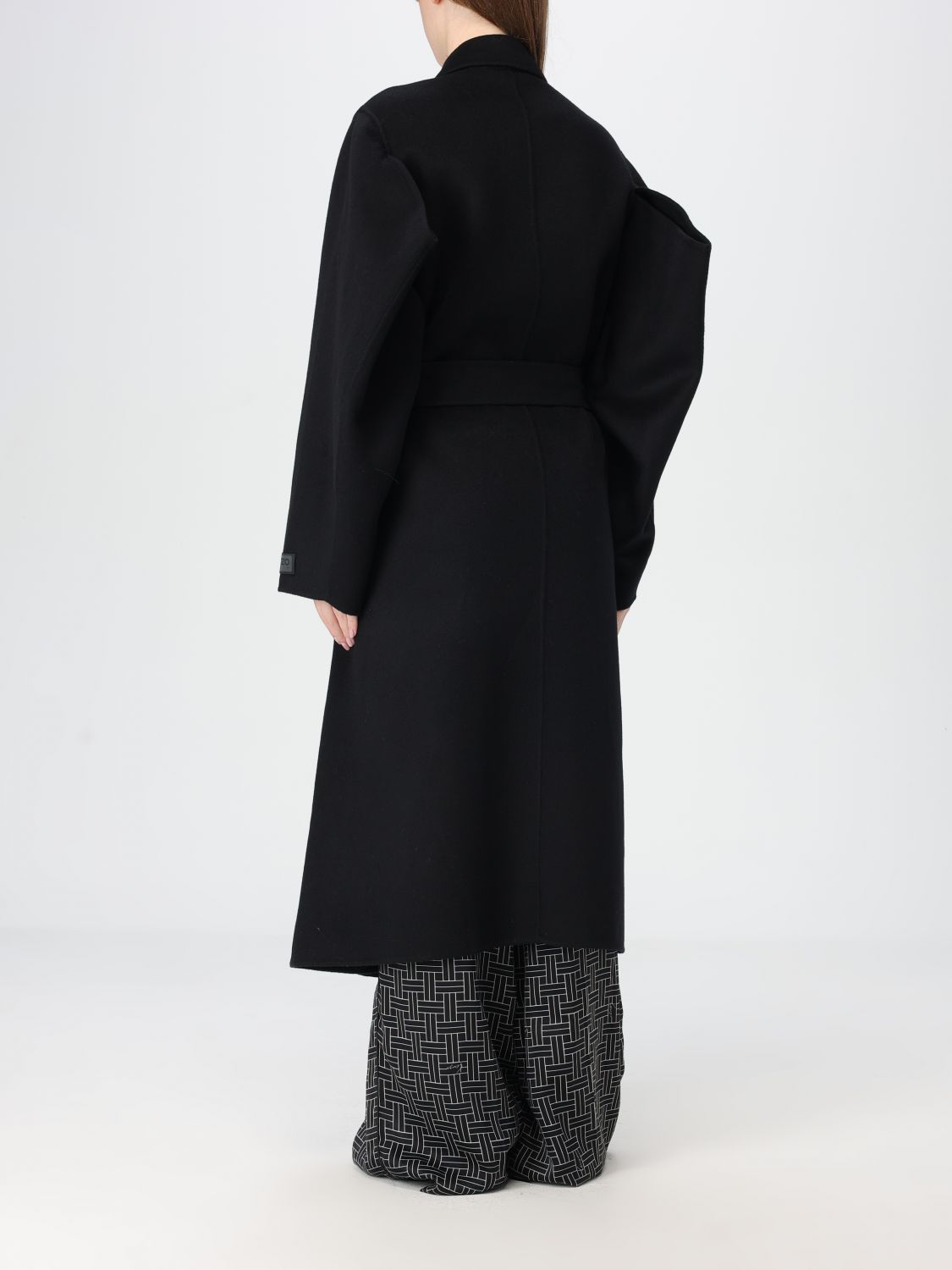 Double-breasted coat - Black