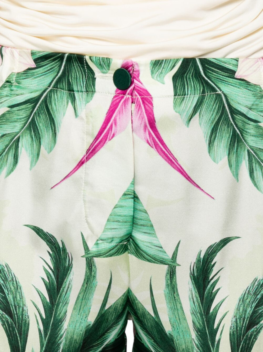 Green Printed Trouser