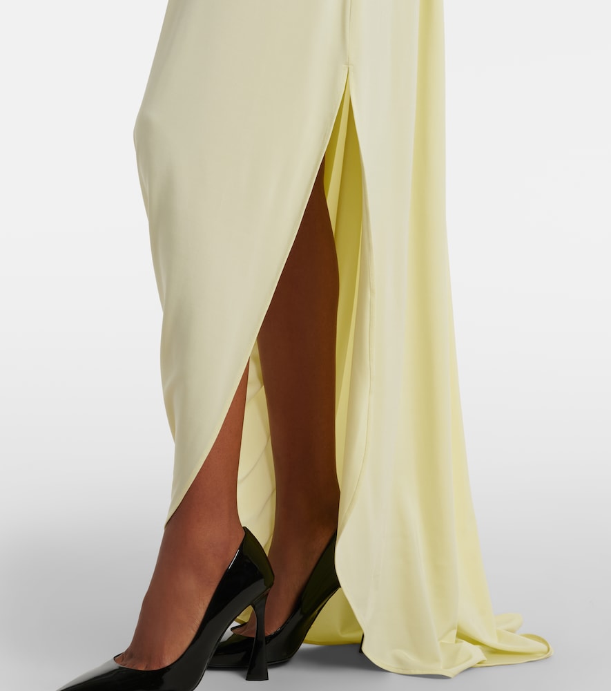Crêpe jersey bustier dress