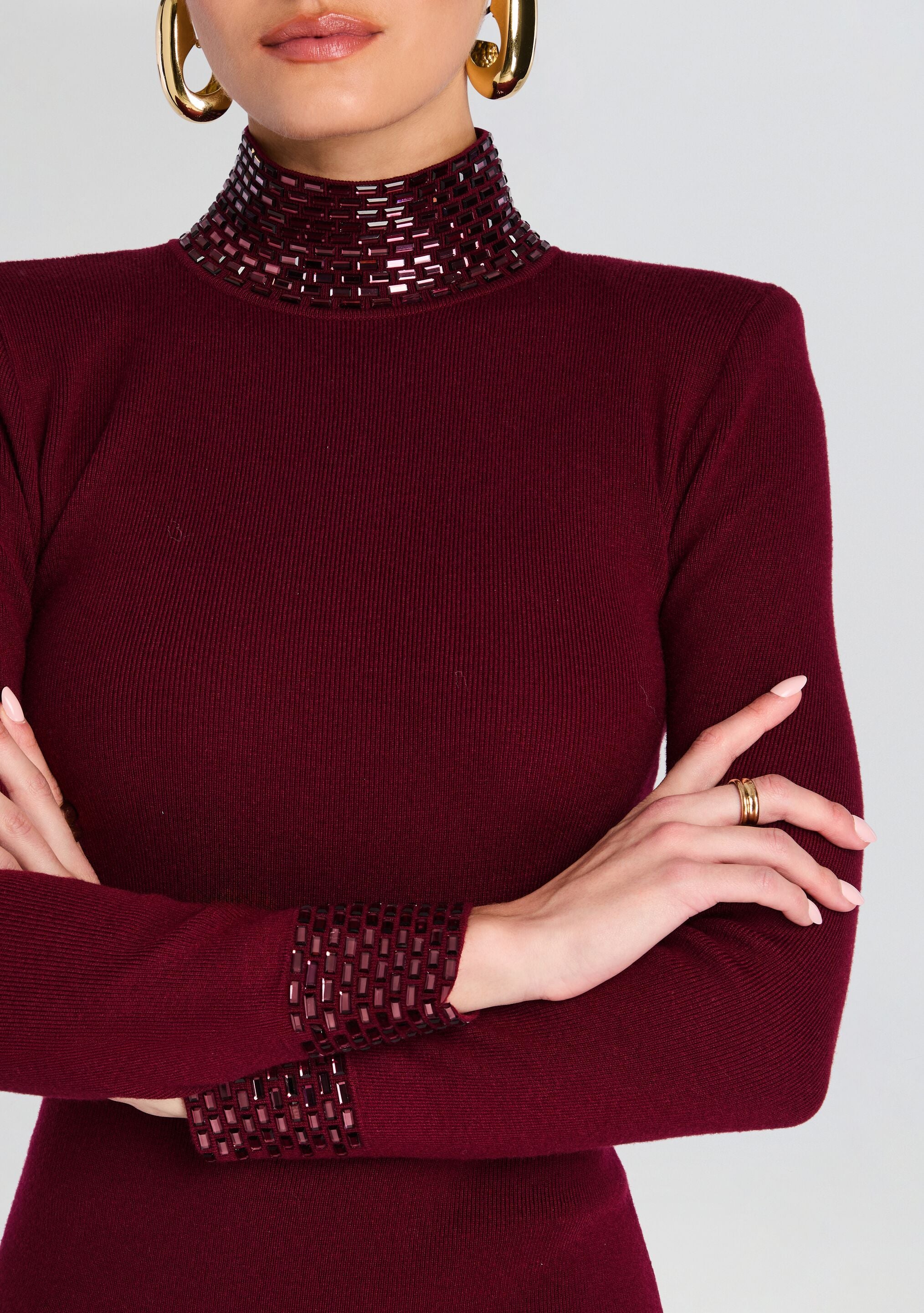 Monroe Embellished Knit Dress
