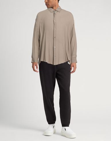 Man Shirt Taupe Size L Viscose