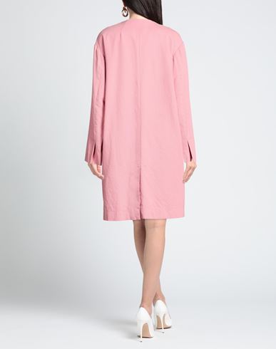 Pièce. Woman Overcoat & Trench Coat Pink Size 8 Viscose