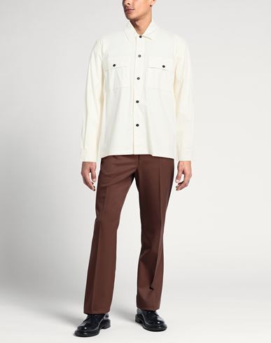 Man Shirt Cream Size XL Cotton, Polyamide, Elastane