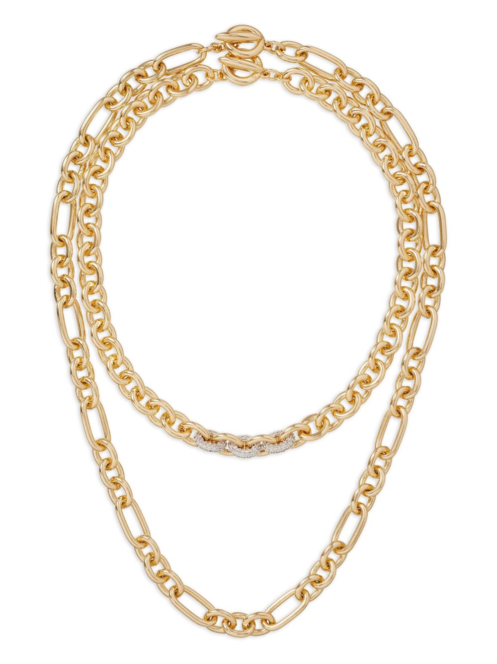 A Little Something Extra double-chain necklace - Gold