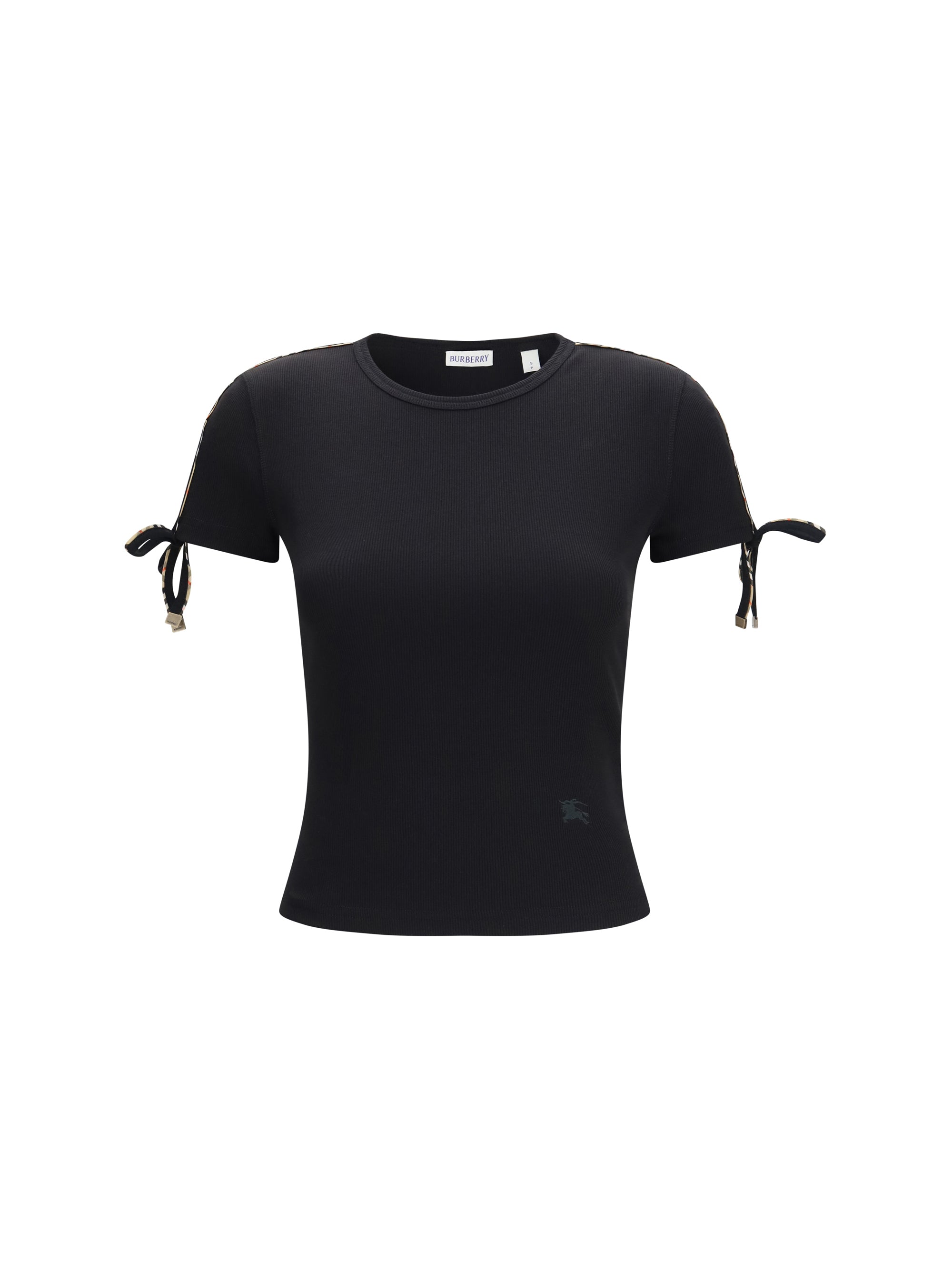Check T-Shirt — Black
