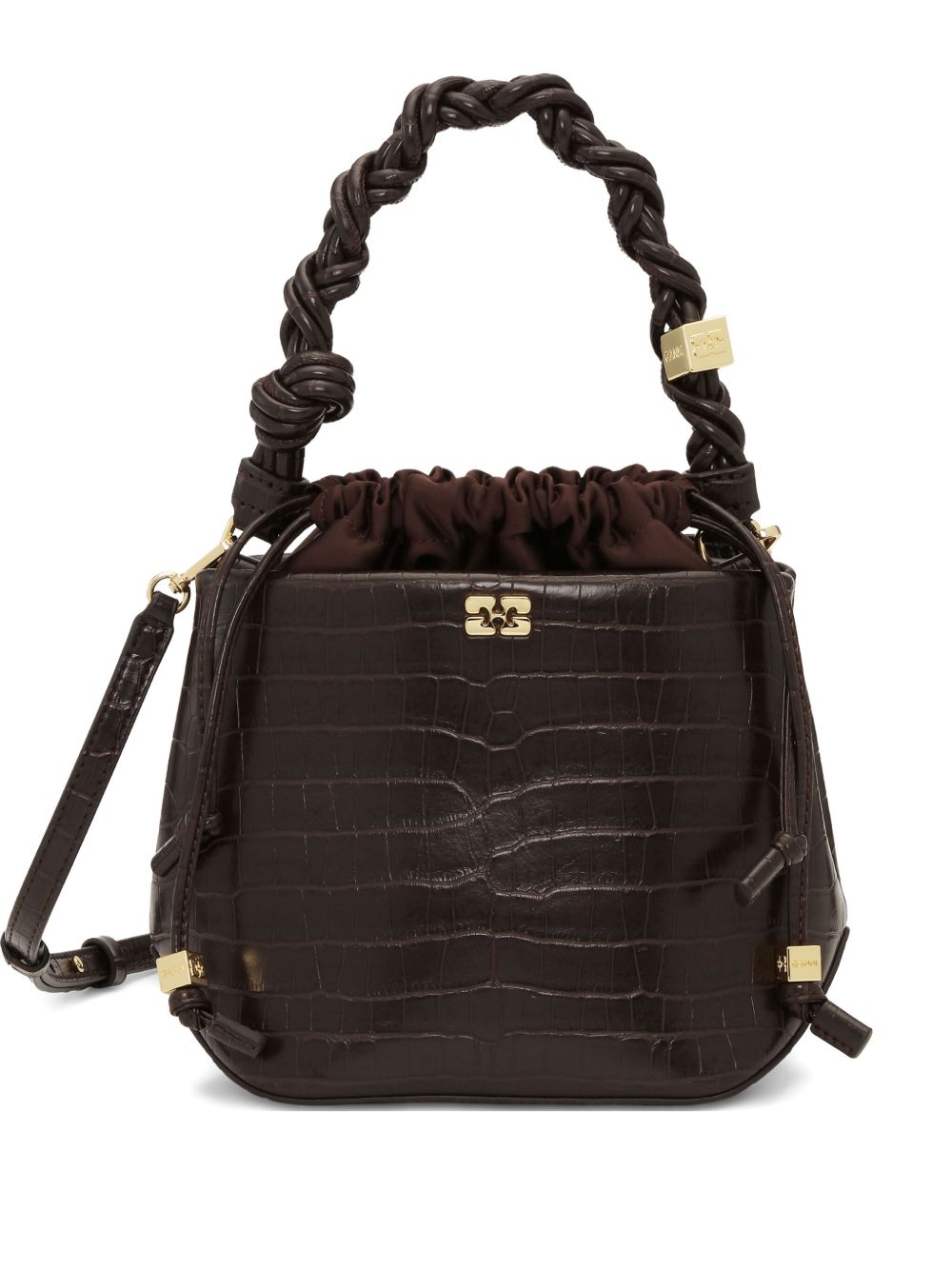 GANNI Bou bucket bag - Brown