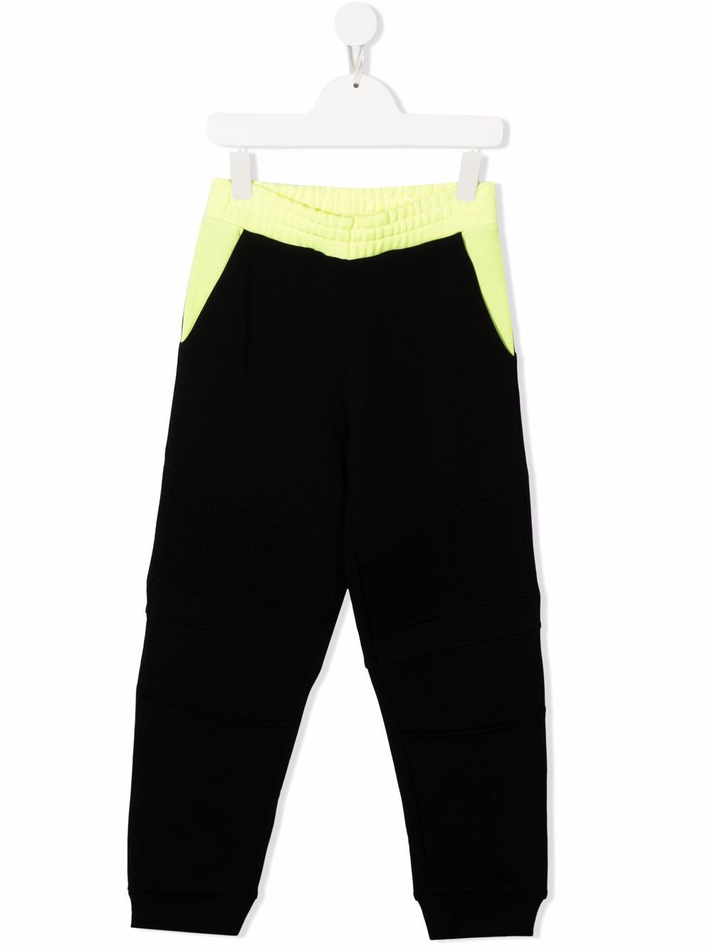 Colour-block track pants - Black