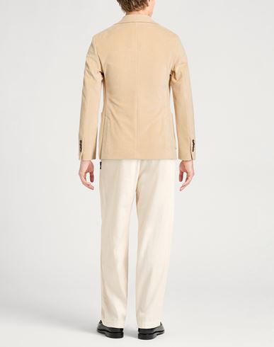 Man Blazer Sand Size 38 Cotton, Polyester