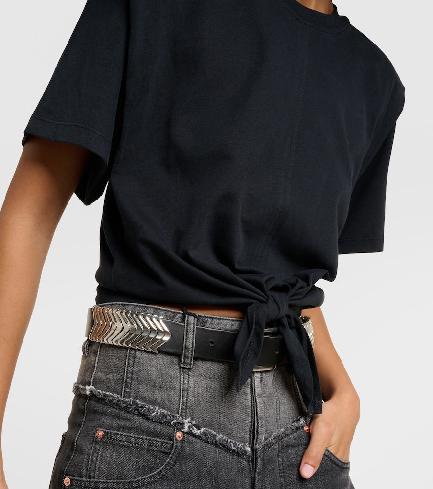 Zelikia gathered cotton crop top